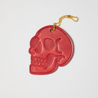 Leather Skull Tag