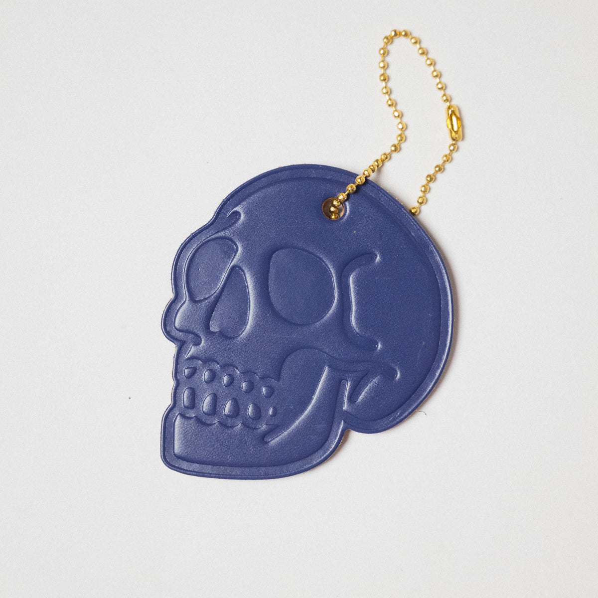 Leather Skull Tag
