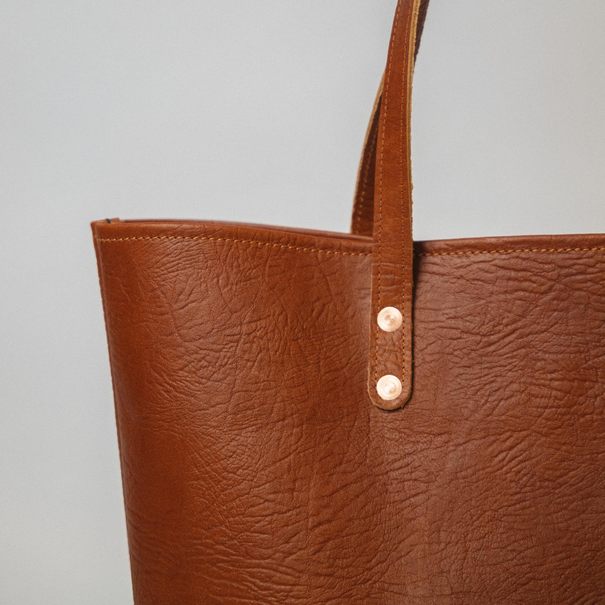Tan Bison &amp; Olive Crunch Mini Panel Tote