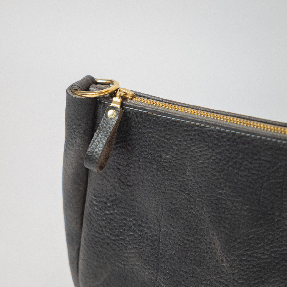 Charcoal Bulldog Medium Crossbody Bag