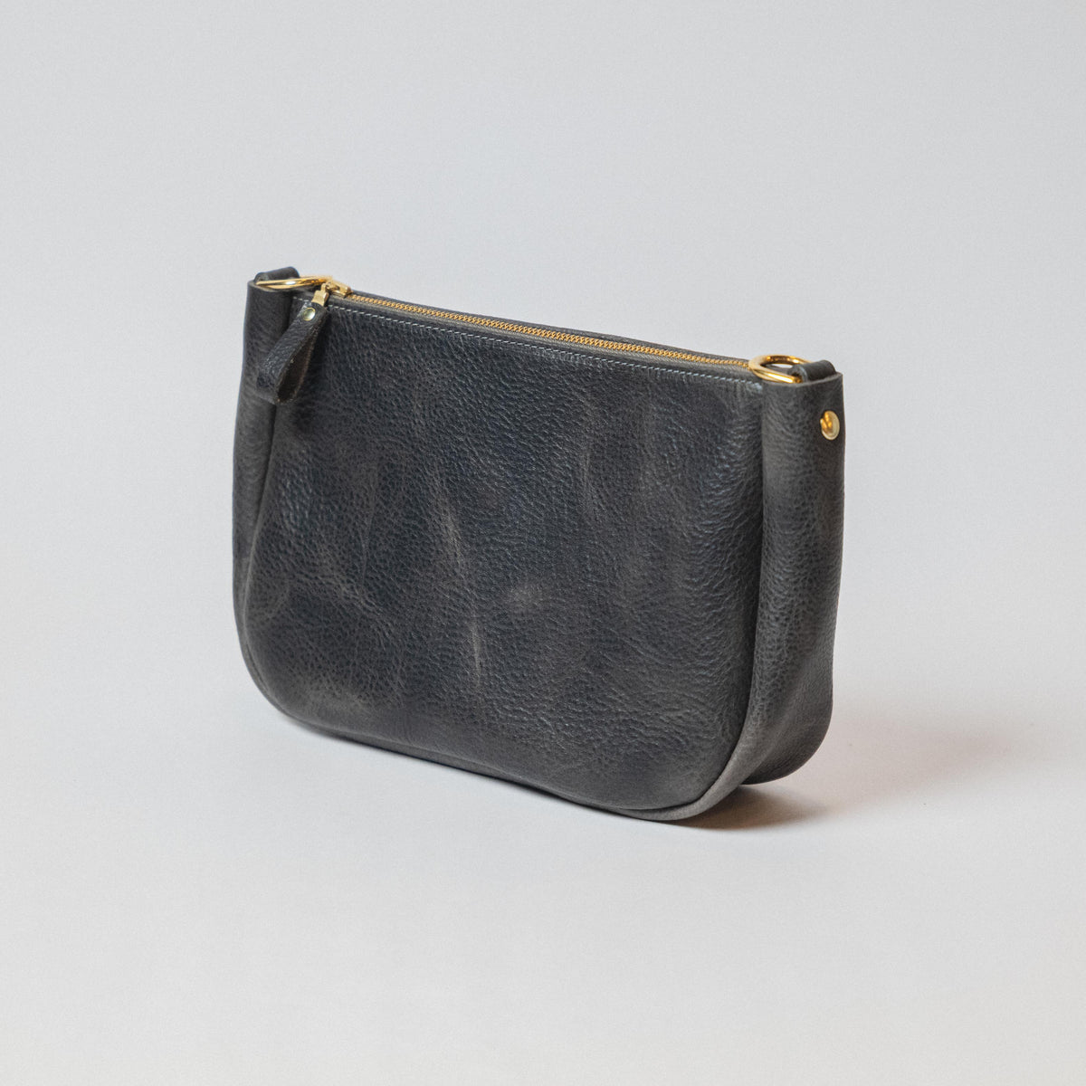 Charcoal Bulldog Medium Crossbody Bag
