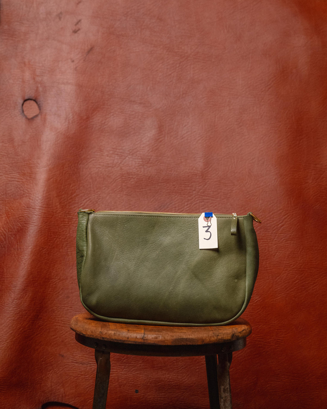 3. Italian Green Crossbody Bag