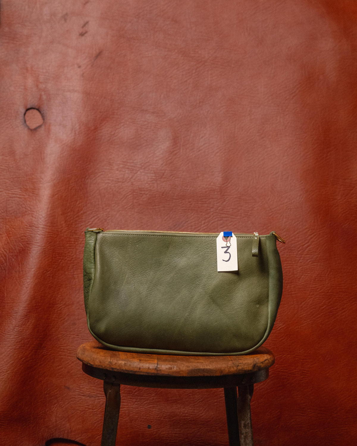 3. Italian Green Crossbody Bag
