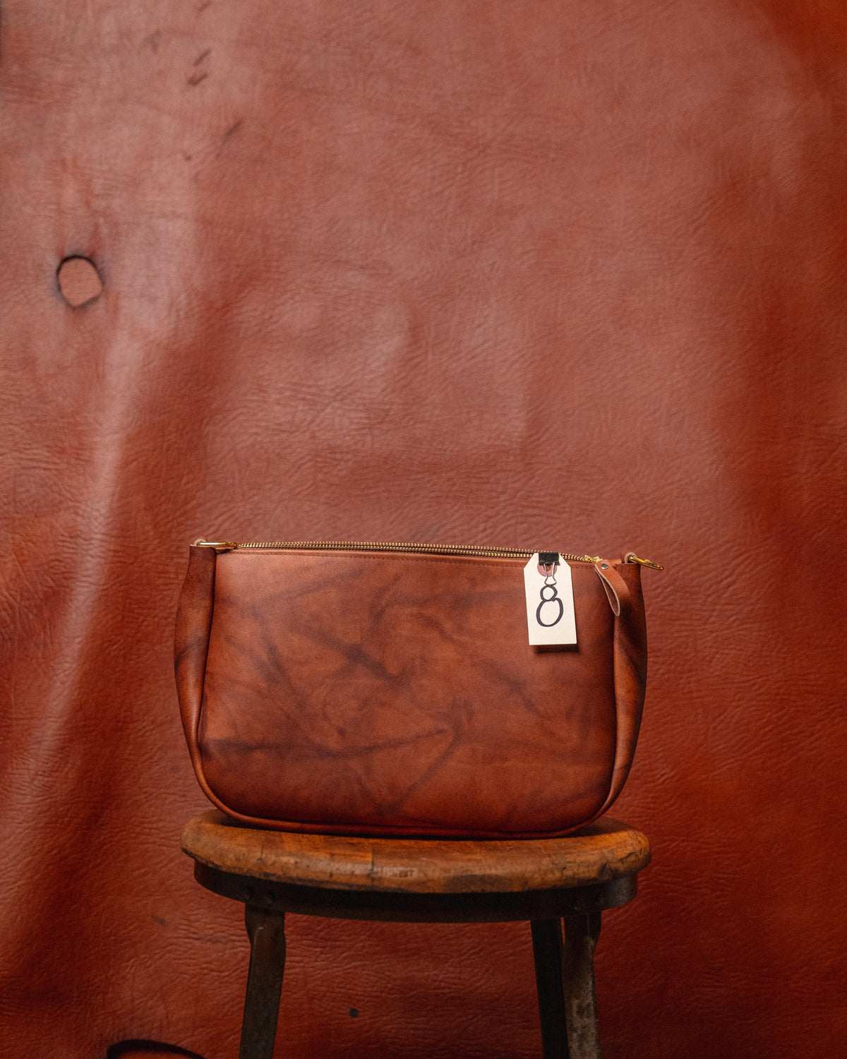 8. Tan Crunch Crossbody Bag