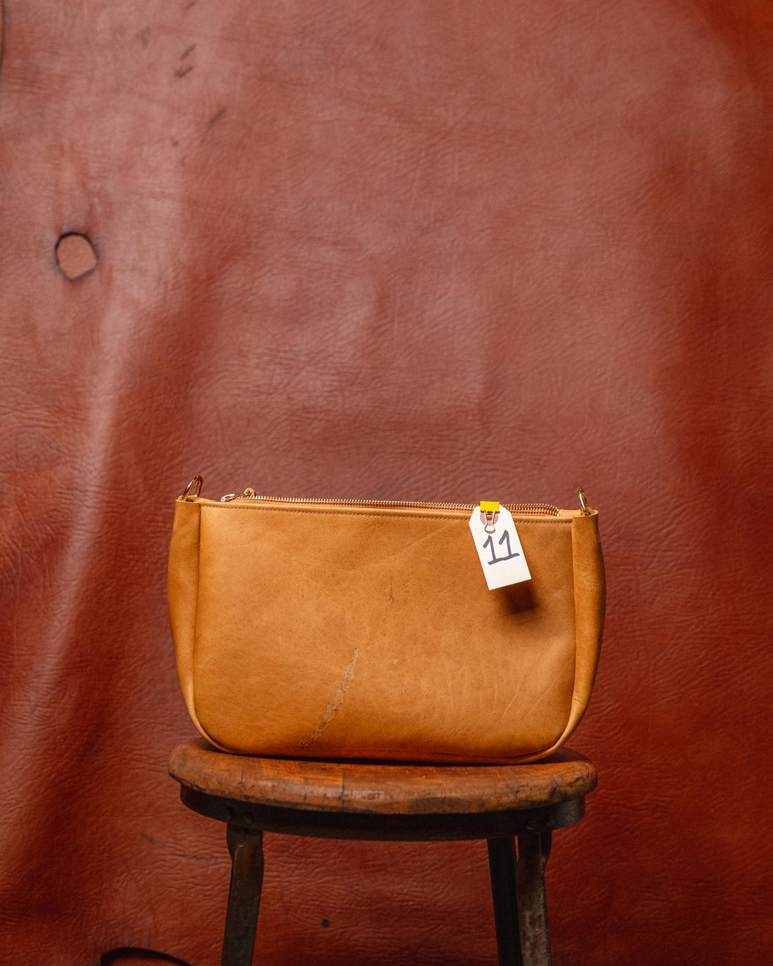 11. Natural Bison Crossbody Bag