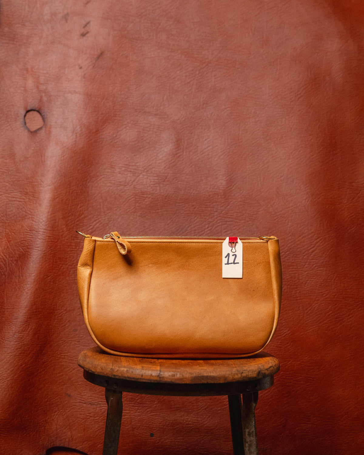 12. Natural Bison Crossbody Bag