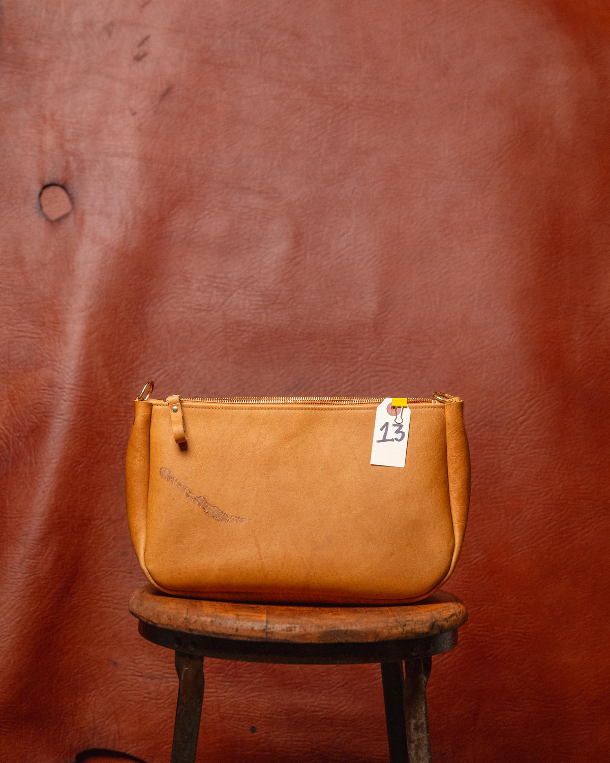 13. Natural Bison Crossbody Bag