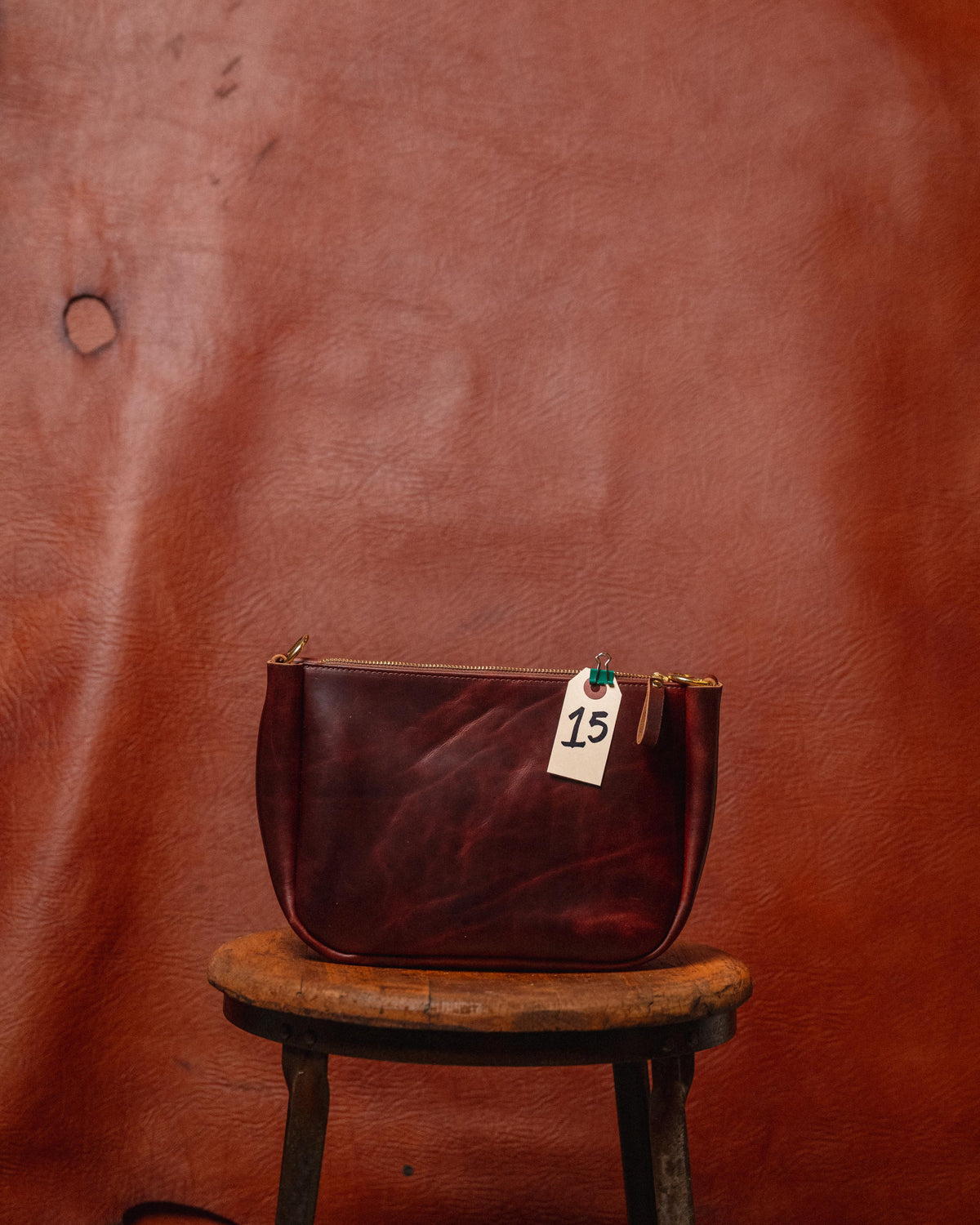 15. British Tan Double Shot Medium Crossbody Bag