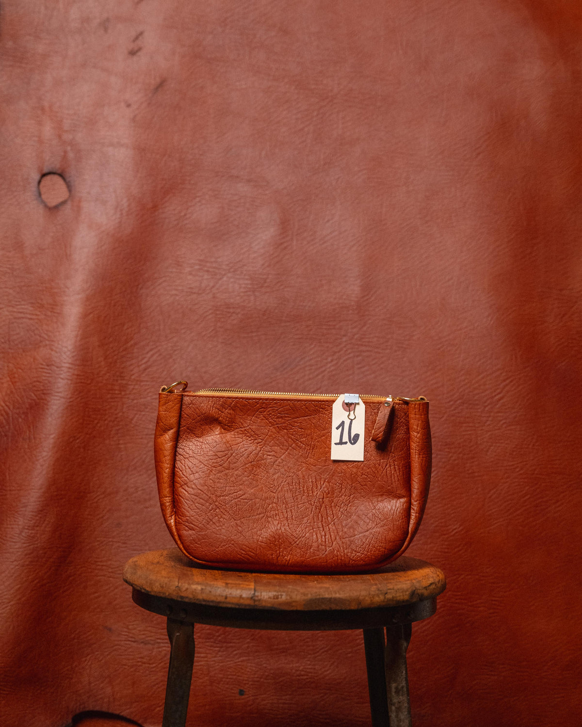 16. Tan Bison Medium Crossbody Bag