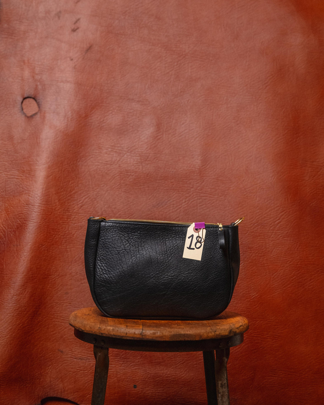18. Black Navajo Bison Medium Crossbody Bag