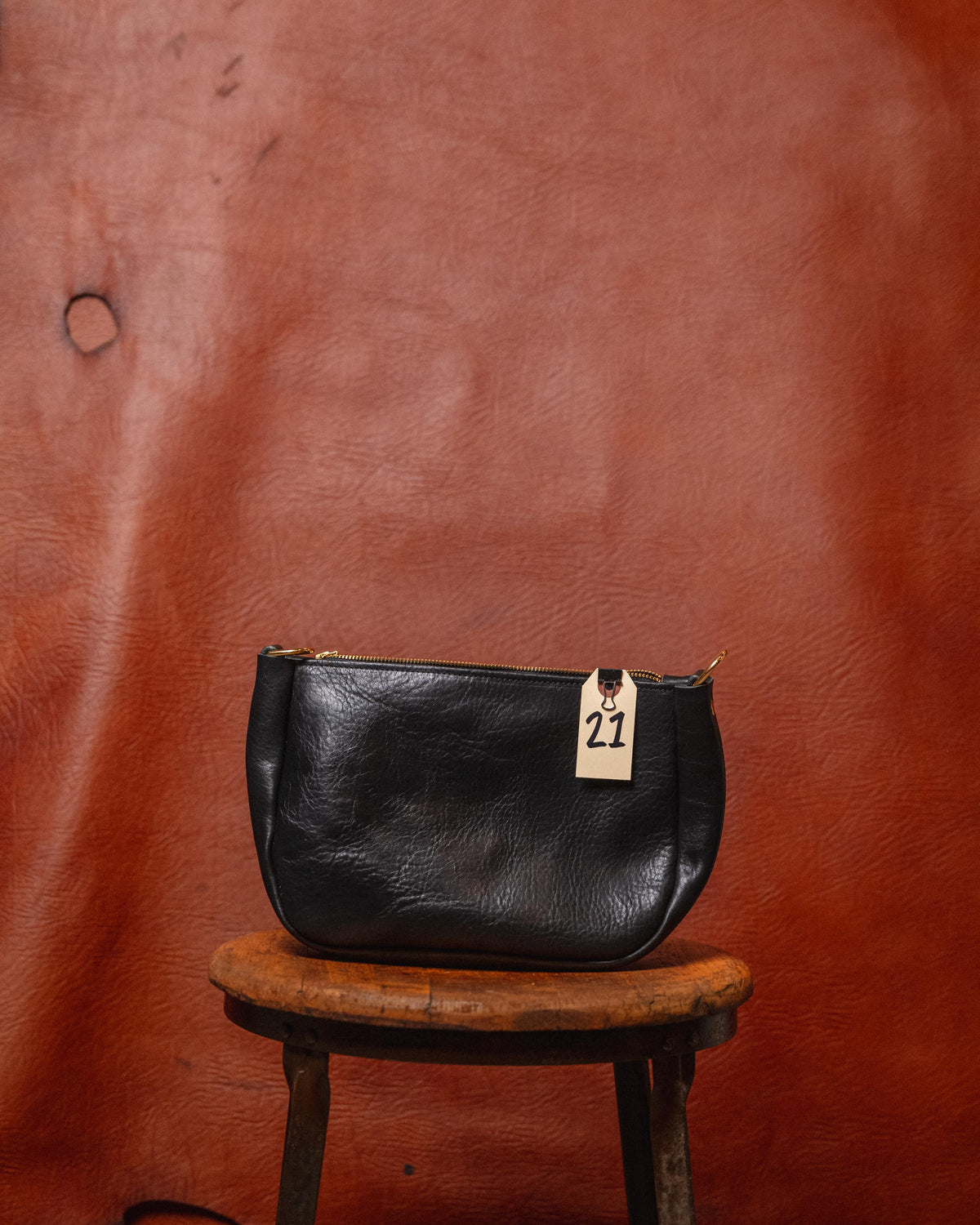 21. Black Navajo Bison Medium Crossbody Bag