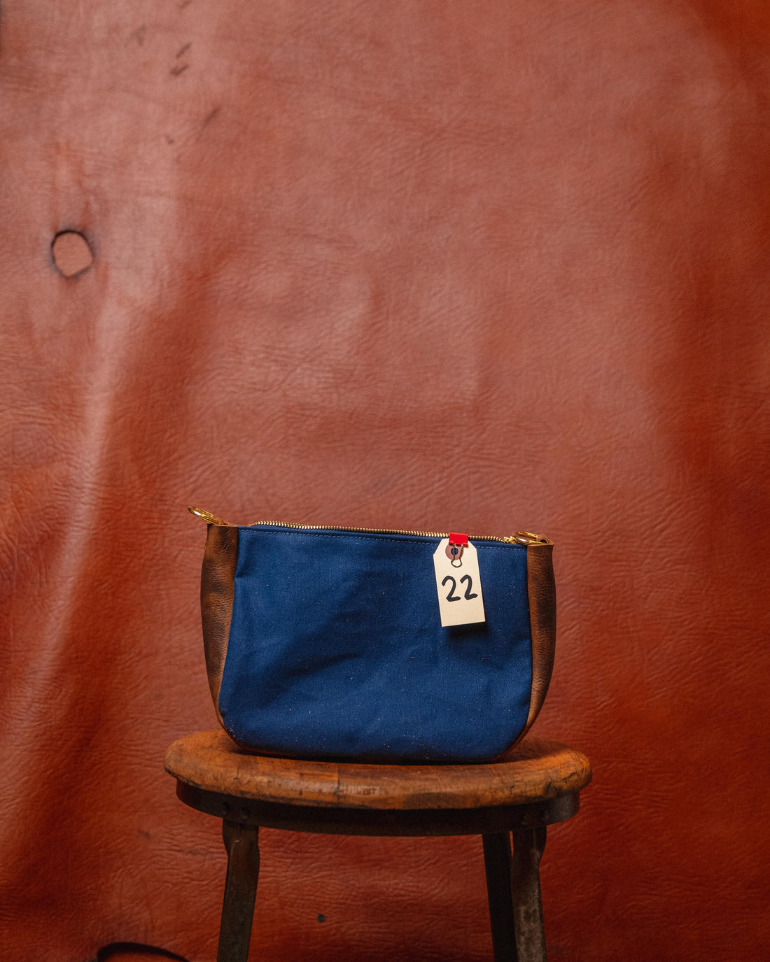 22. Navy Canvas / Brown Kodiak Medium Crossbody Bag