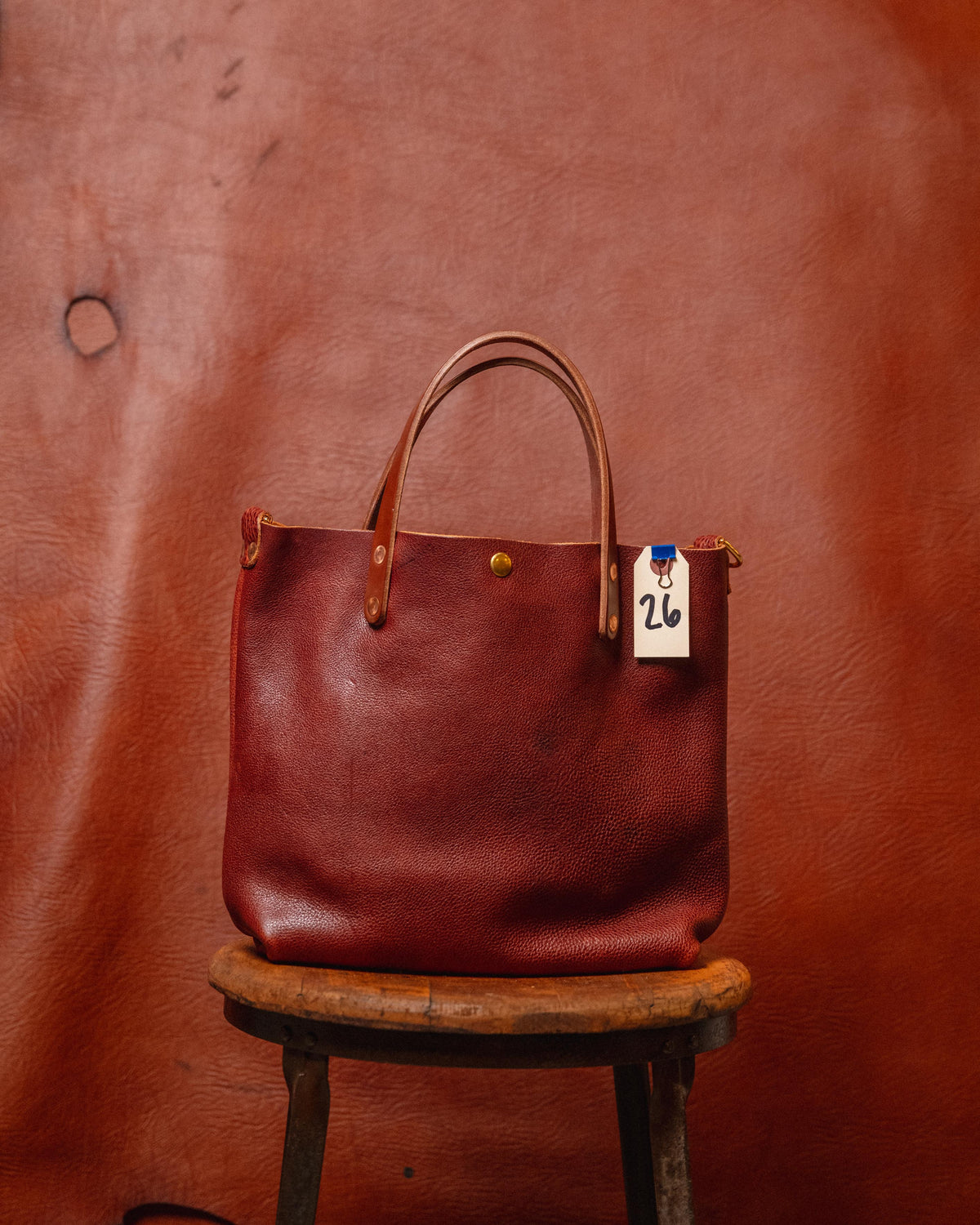 26. Dark Tan Bulldog Mini Tote