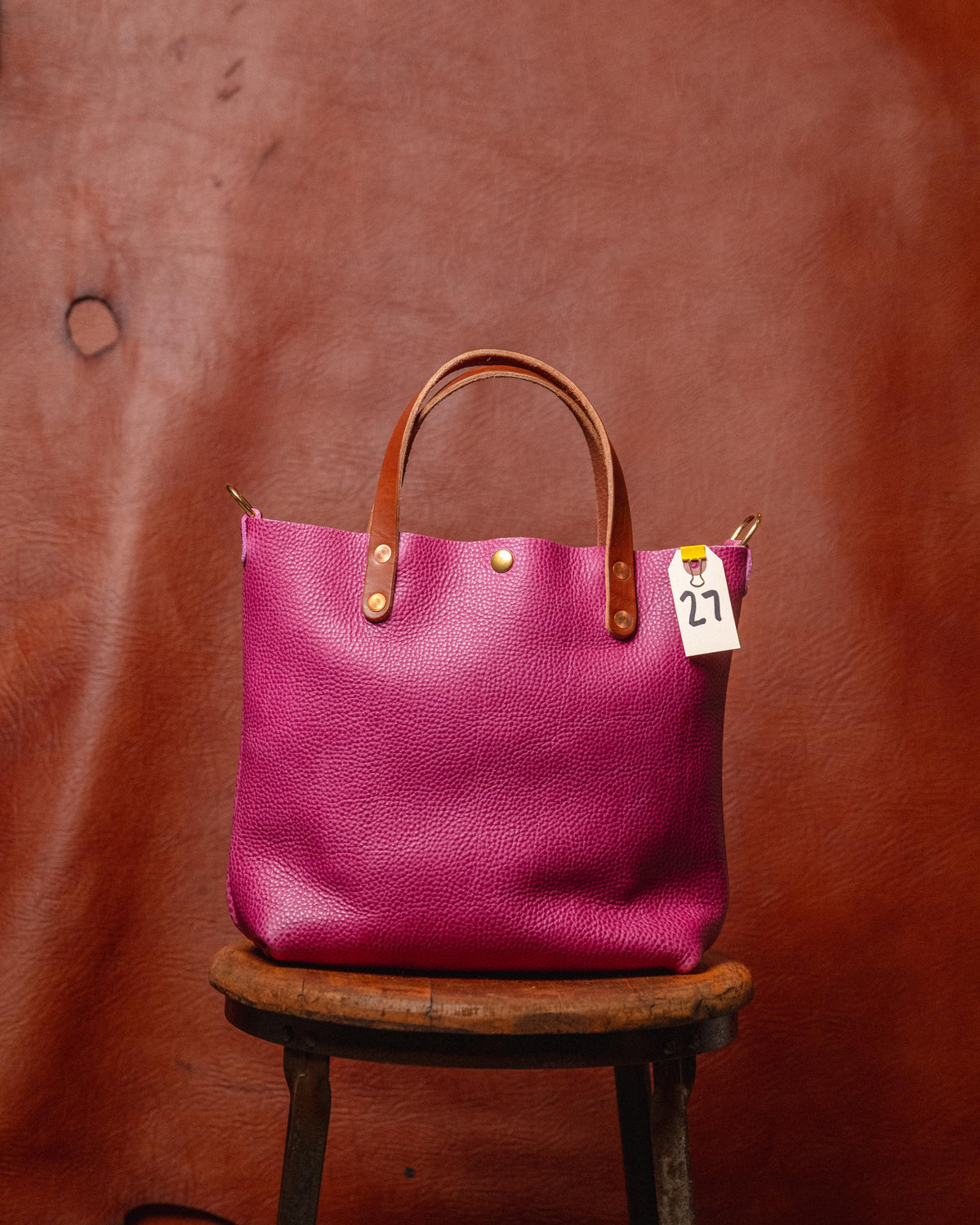 27. Pink Bulldog Mini Tote