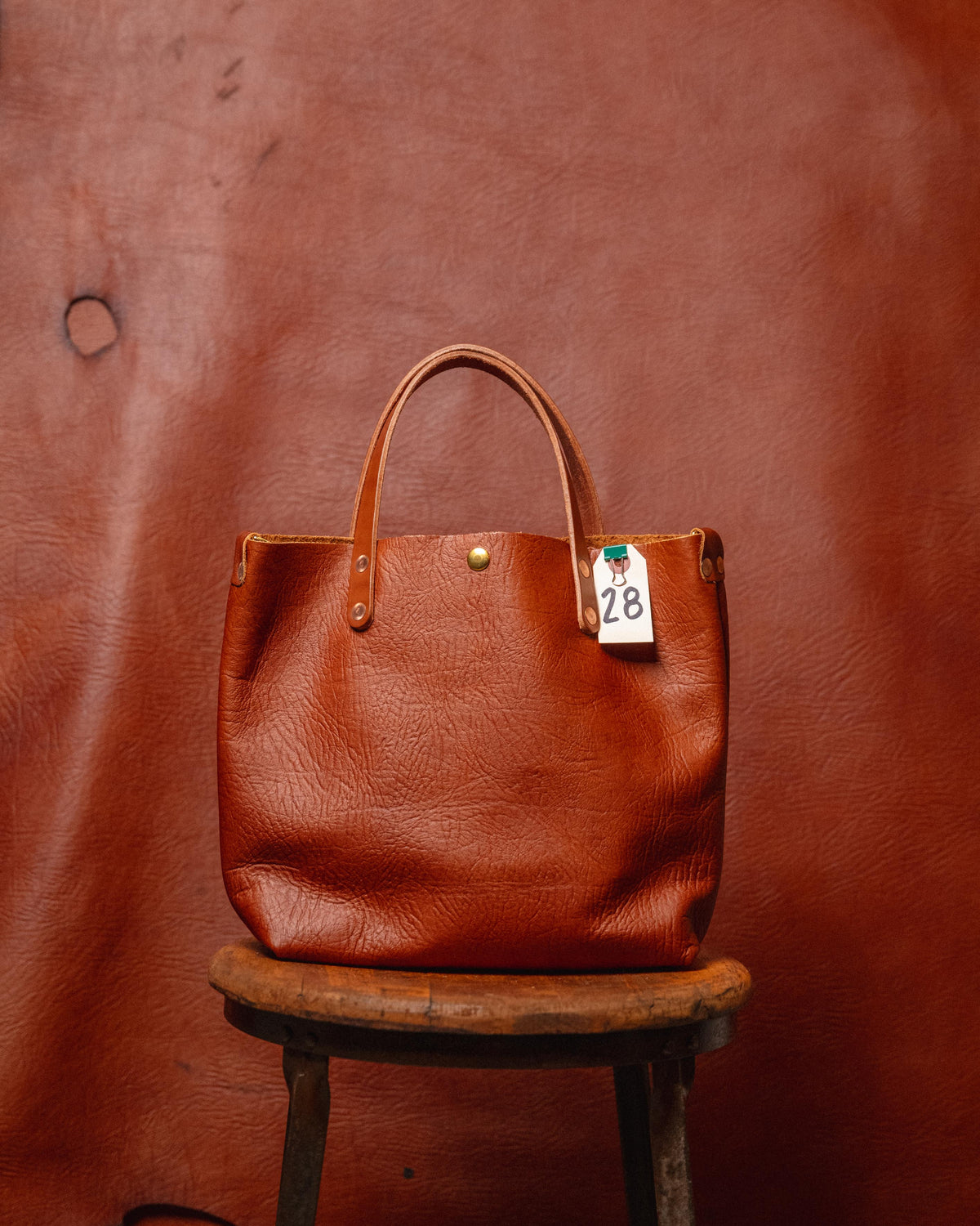 28. Tan Bison Mini Tote
