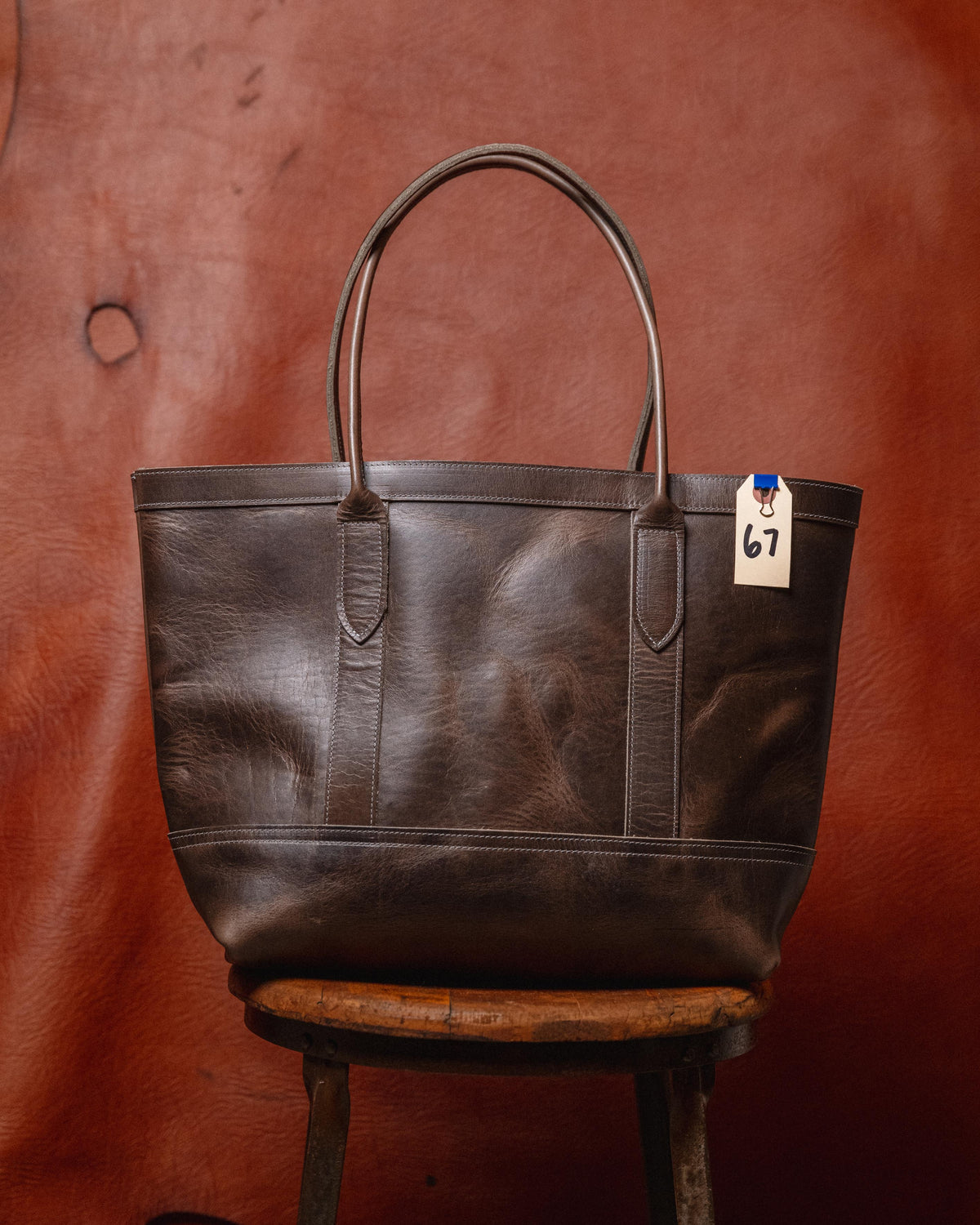 67. Storm Grey East West Flagship Tote