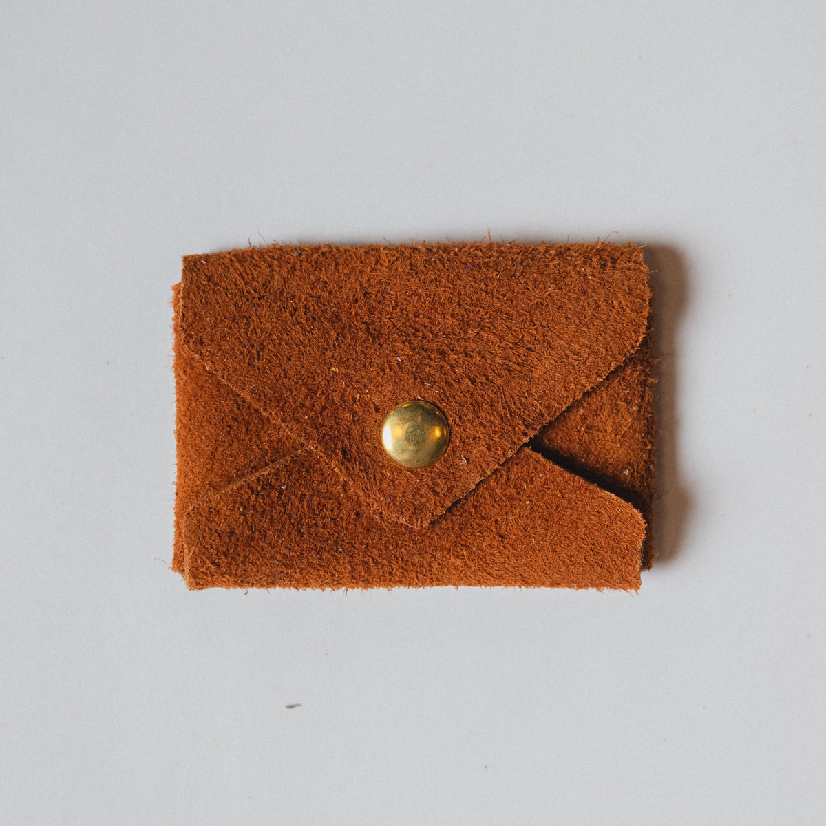 Roughout Dark Tan Bulldog Card Envelope