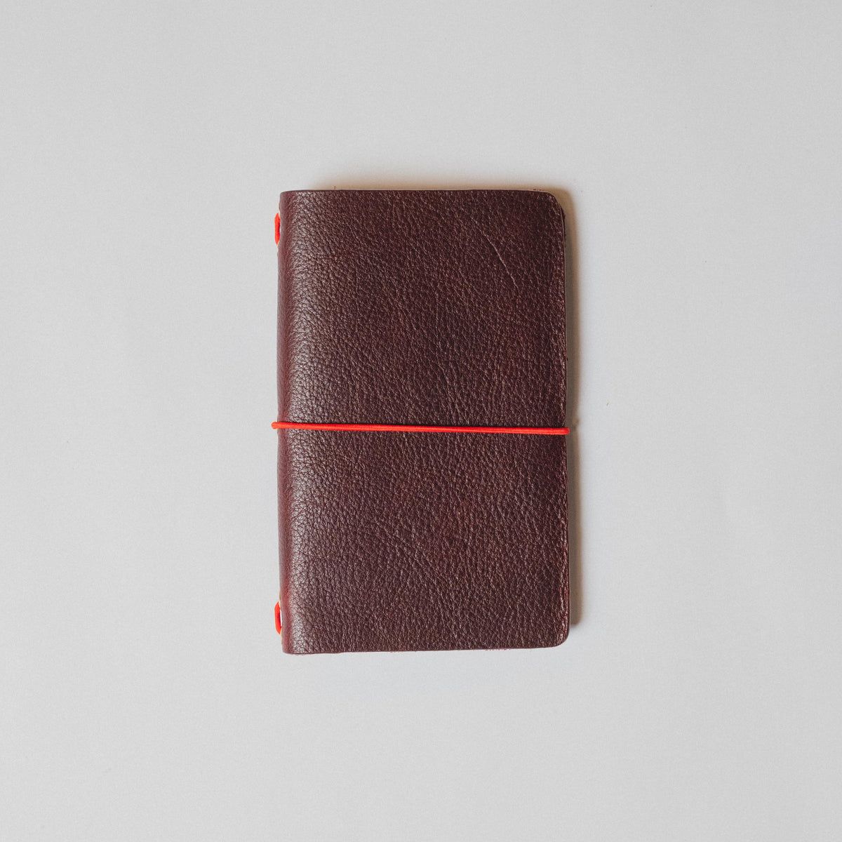 Dark Cherry Bulldog Travel Notebook