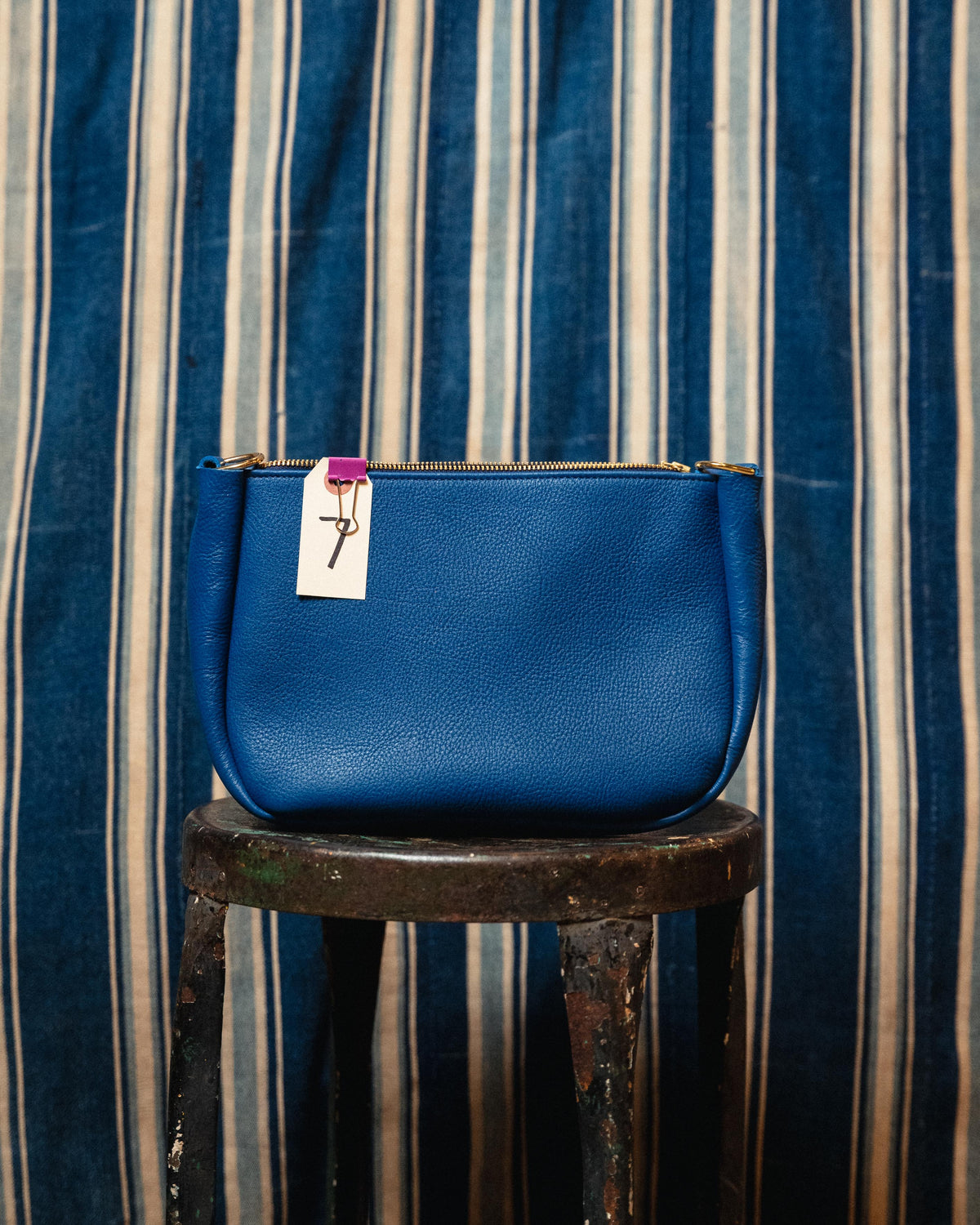 7. Cobalt Bulldog Medium Crossbody Bag