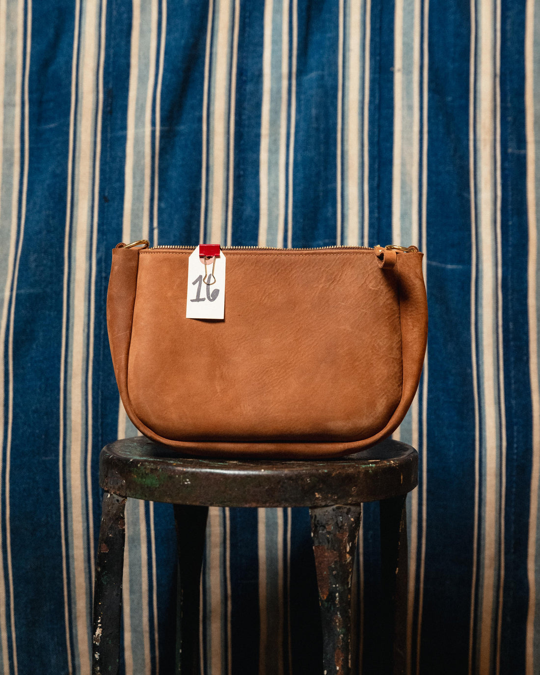 16. Tan Nubuck Medium Crossbody Bag