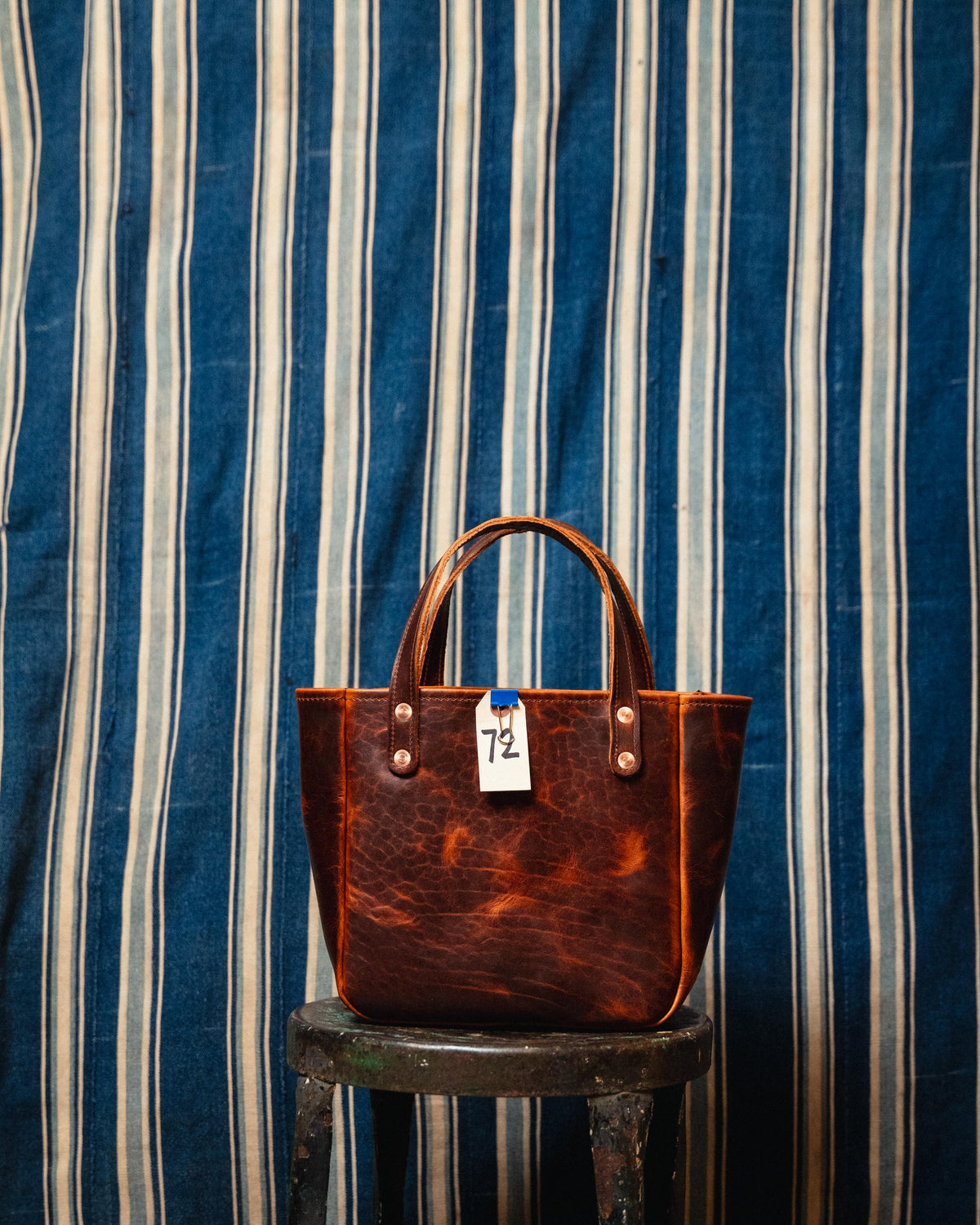 72. Tan Rustic Bison Mini Carryall