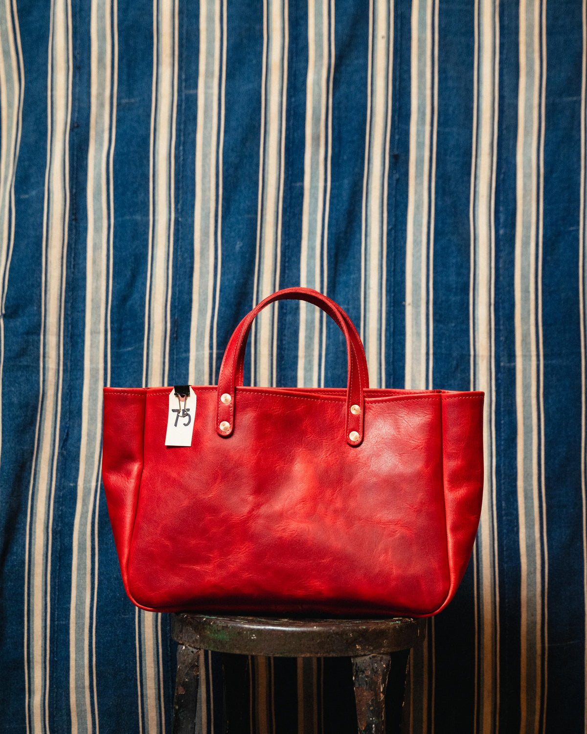 75. Red Horween Utility Tote
