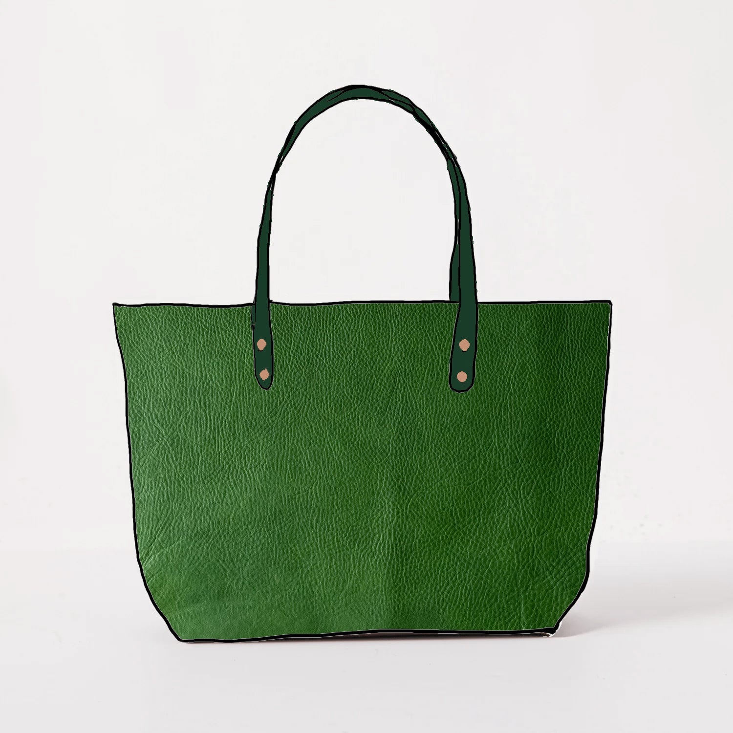Leather Tote Bags: East West Tote | leather handbags by KMM & Co.