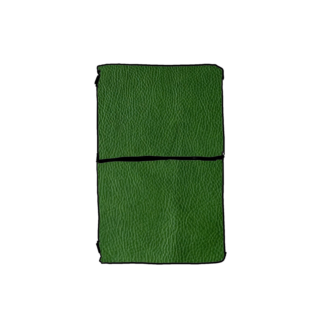 Leaf Cypress Travel Notebook- leather journal - leather notebook - KMM & Co.