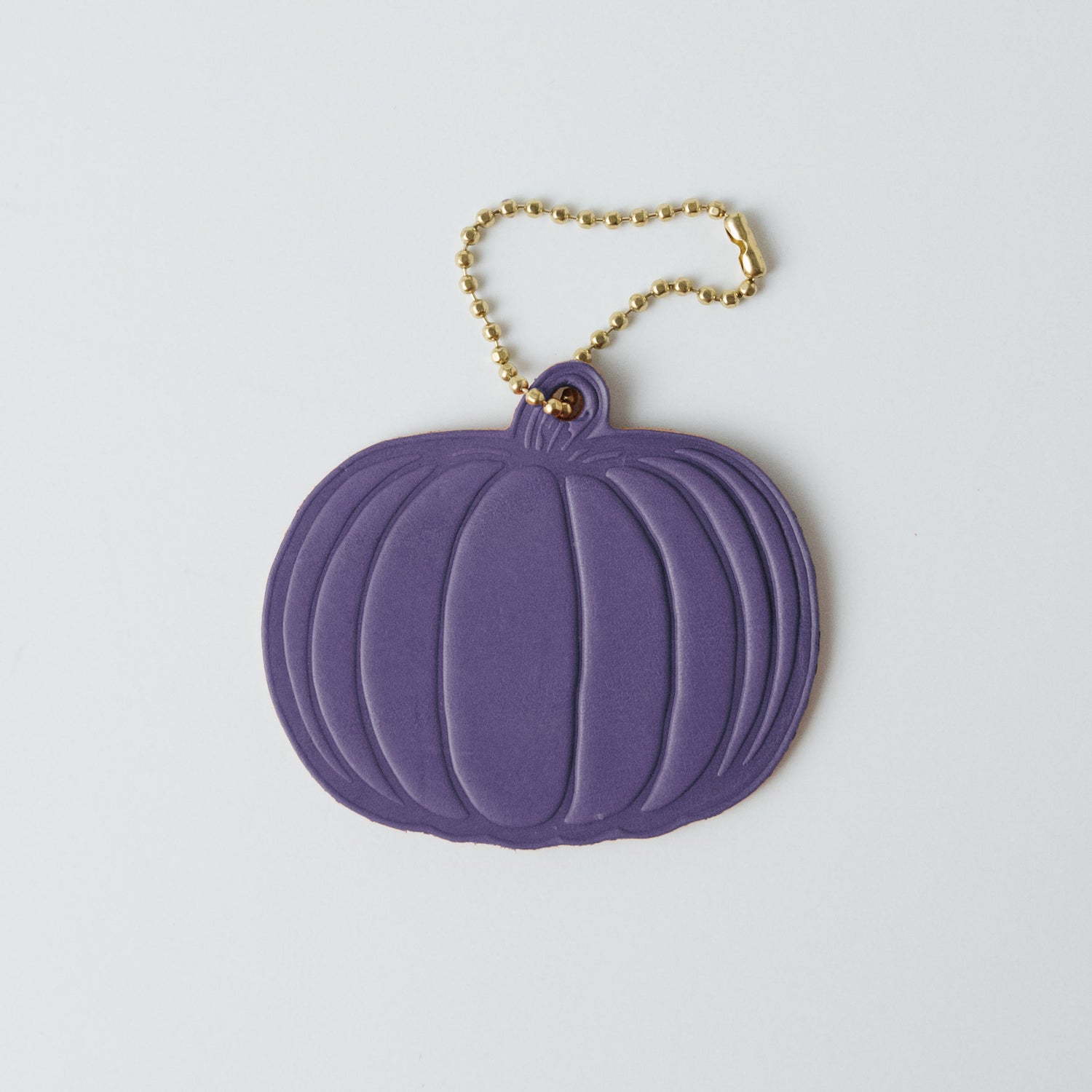 Leather Pumpkin Tag- personalized luggage tags - custom luggage tags - KMM &amp; Co.