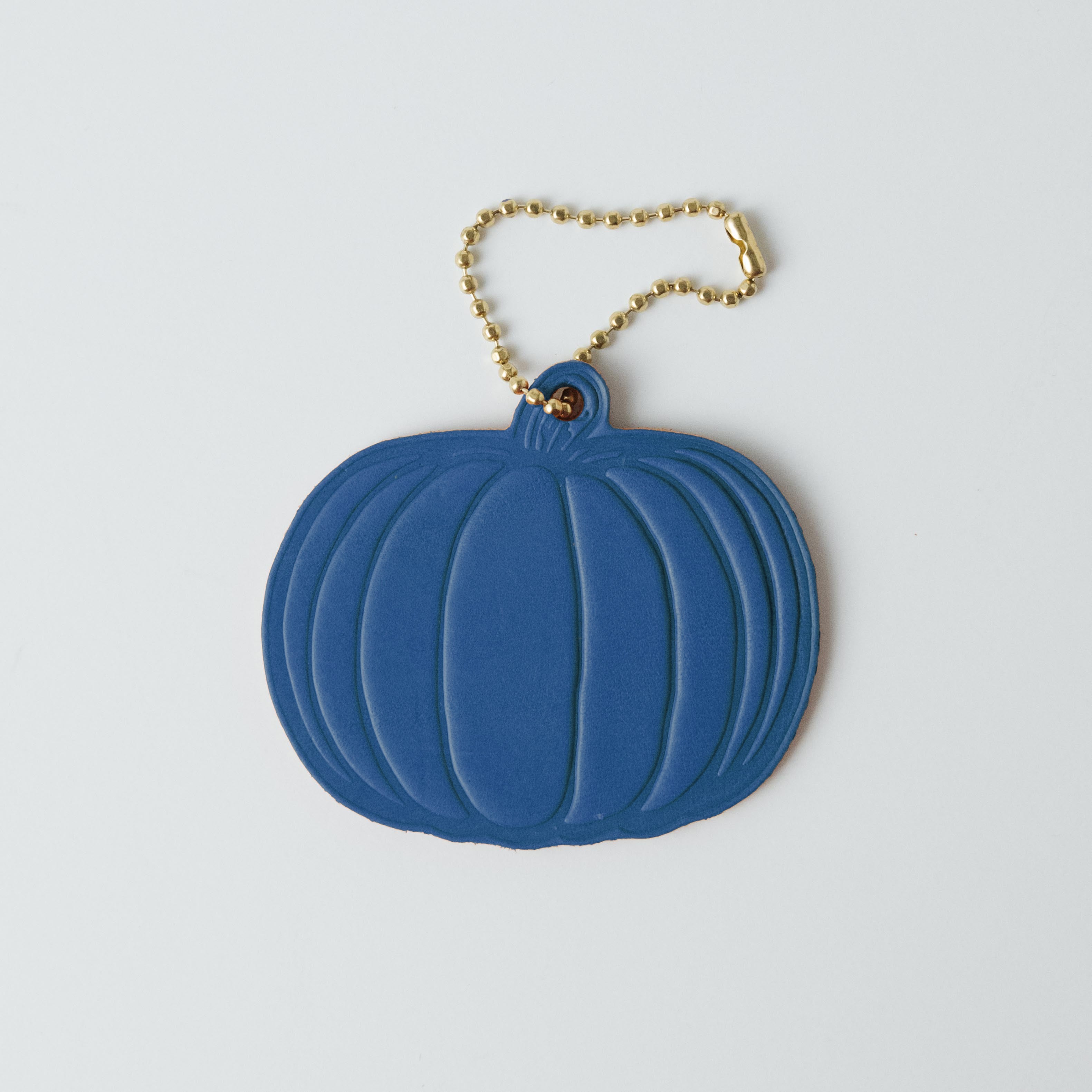 Leather Pumpkin Tag- personalized luggage tags - custom luggage tags - KMM &amp; Co.
