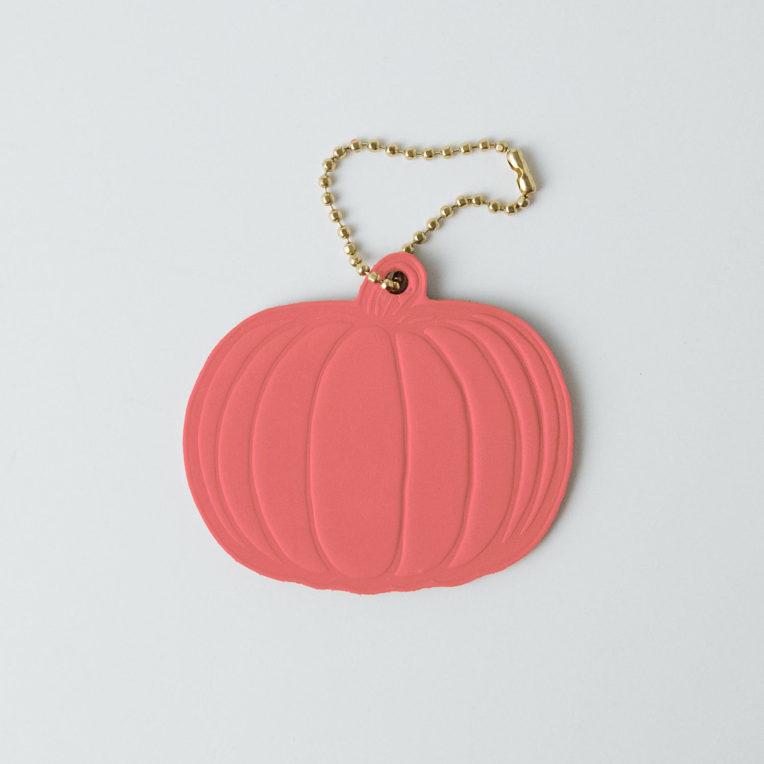 Leather Pumpkin Tag- personalized luggage tags - custom luggage tags - KMM &amp; Co.