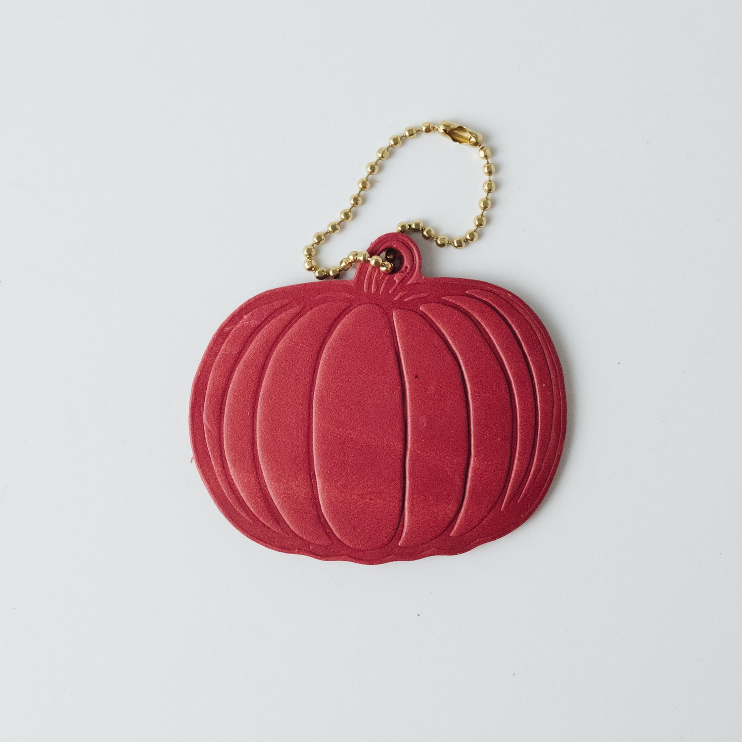 Leather Pumpkin Tag- personalized luggage tags - custom luggage tags - KMM &amp; Co.