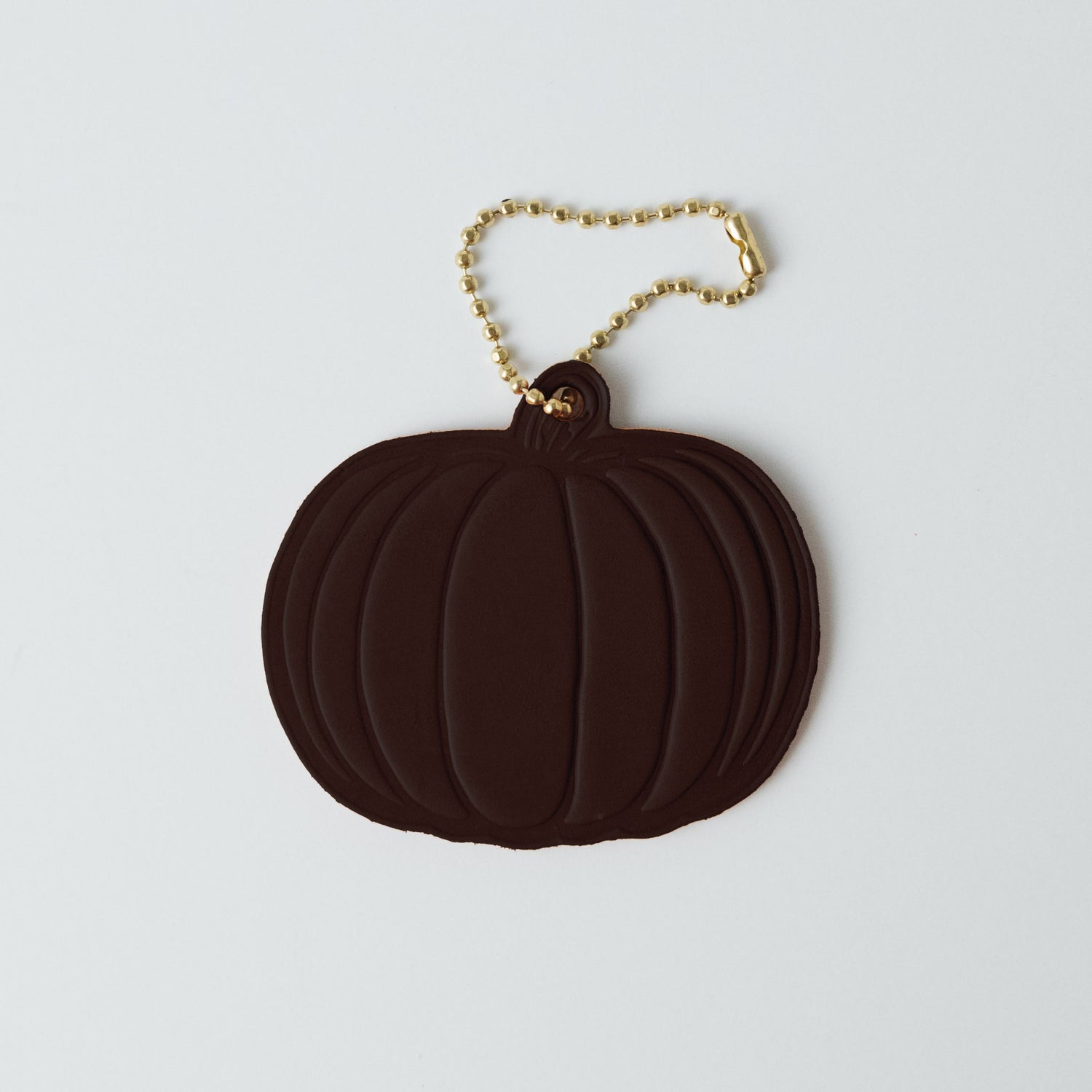Leather Pumpkin Tag- personalized luggage tags - custom luggage tags - KMM &amp; Co.