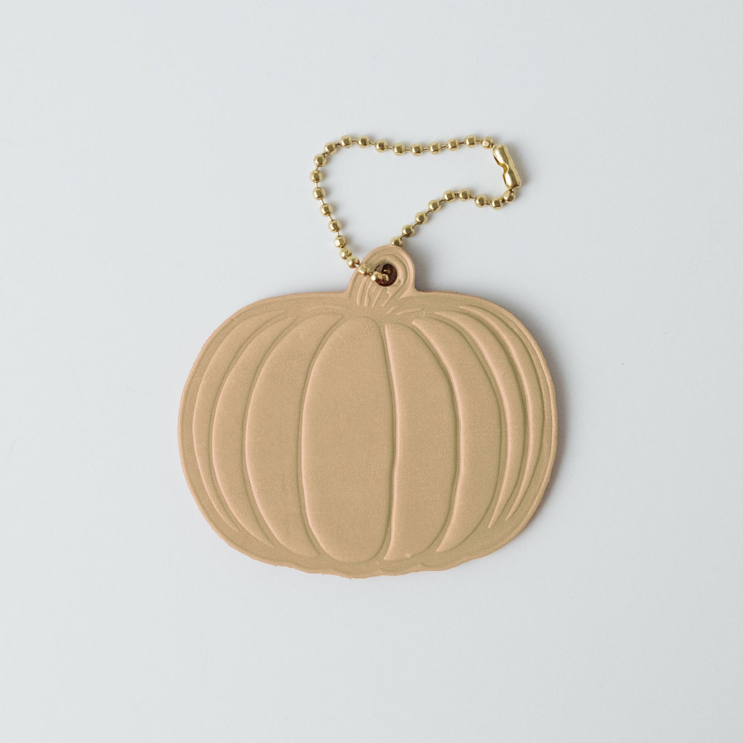 Leather Pumpkin Tag- personalized luggage tags - custom luggage tags - KMM &amp; Co.