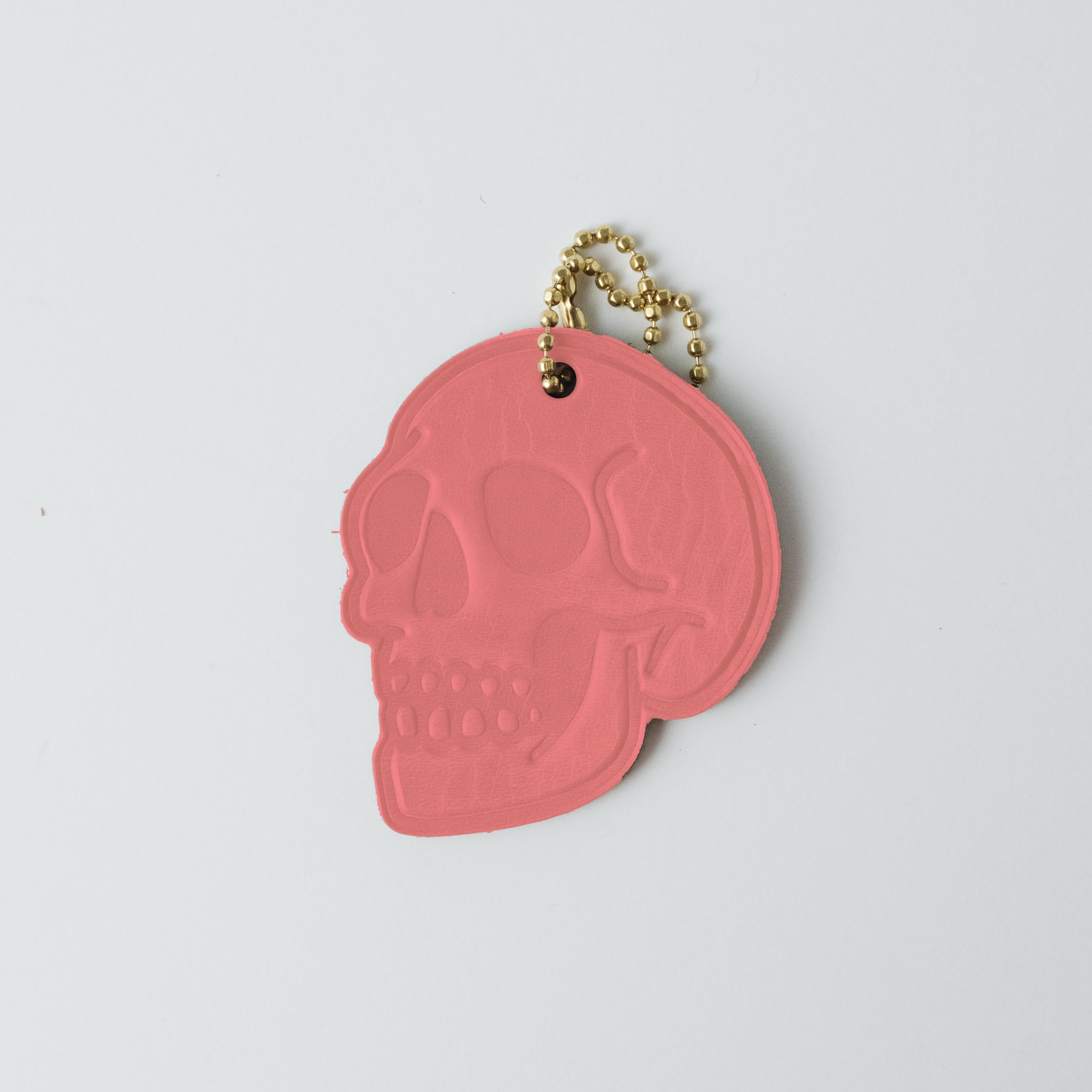 Leather Skull Tag- personalized luggage tags - custom luggage tags - KMM &amp; Co.