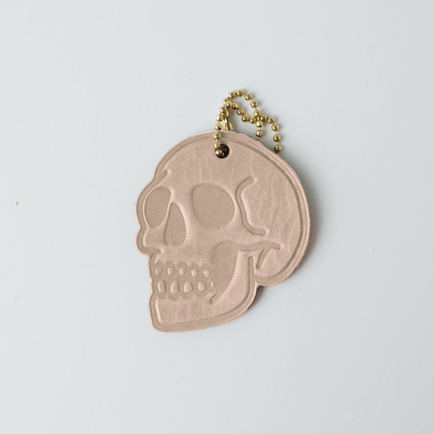 Leather Skull Tag- personalized luggage tags - custom luggage tags - KMM &amp; Co.