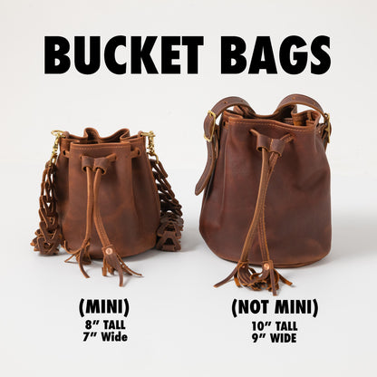 Brown Kodiak Mini Bucket Bag