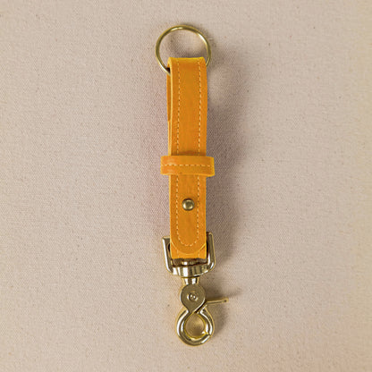 Marigold Cypress Key Lanyard- leather keychain for men and women - KMM &amp; Co.