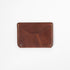 Medium Brown Card Case- mens leather wallet - leather wallets for women - KMM & Co.