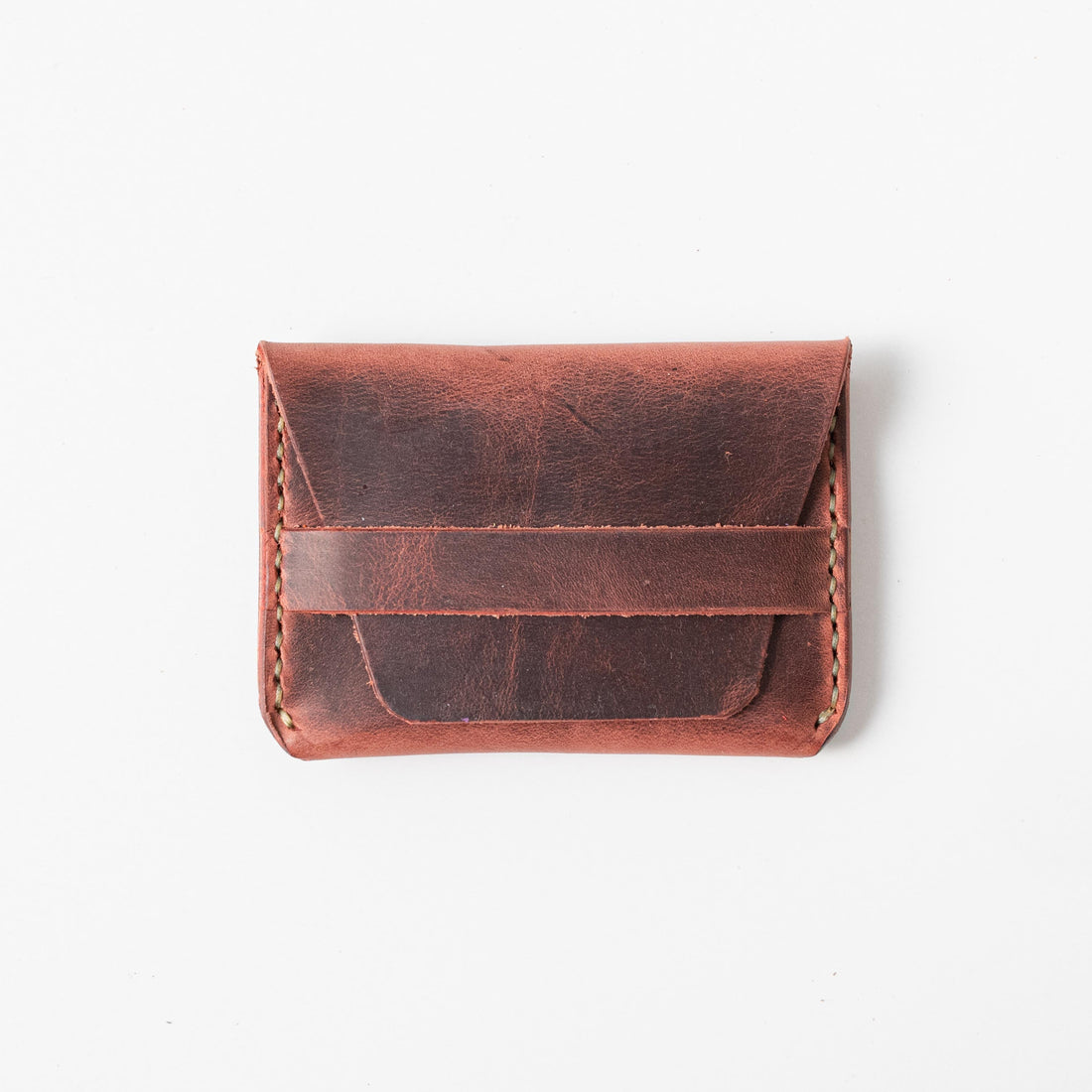Mulberry Flap Wallet- mens leather wallet - handmade leather wallets at KMM &amp; Co.