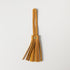 Mustard Leather Tassel- leather tassel keychain - KMM & Co.