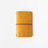 Mustard Travel Notebook- leather journal - leather notebook - KMM & Co.