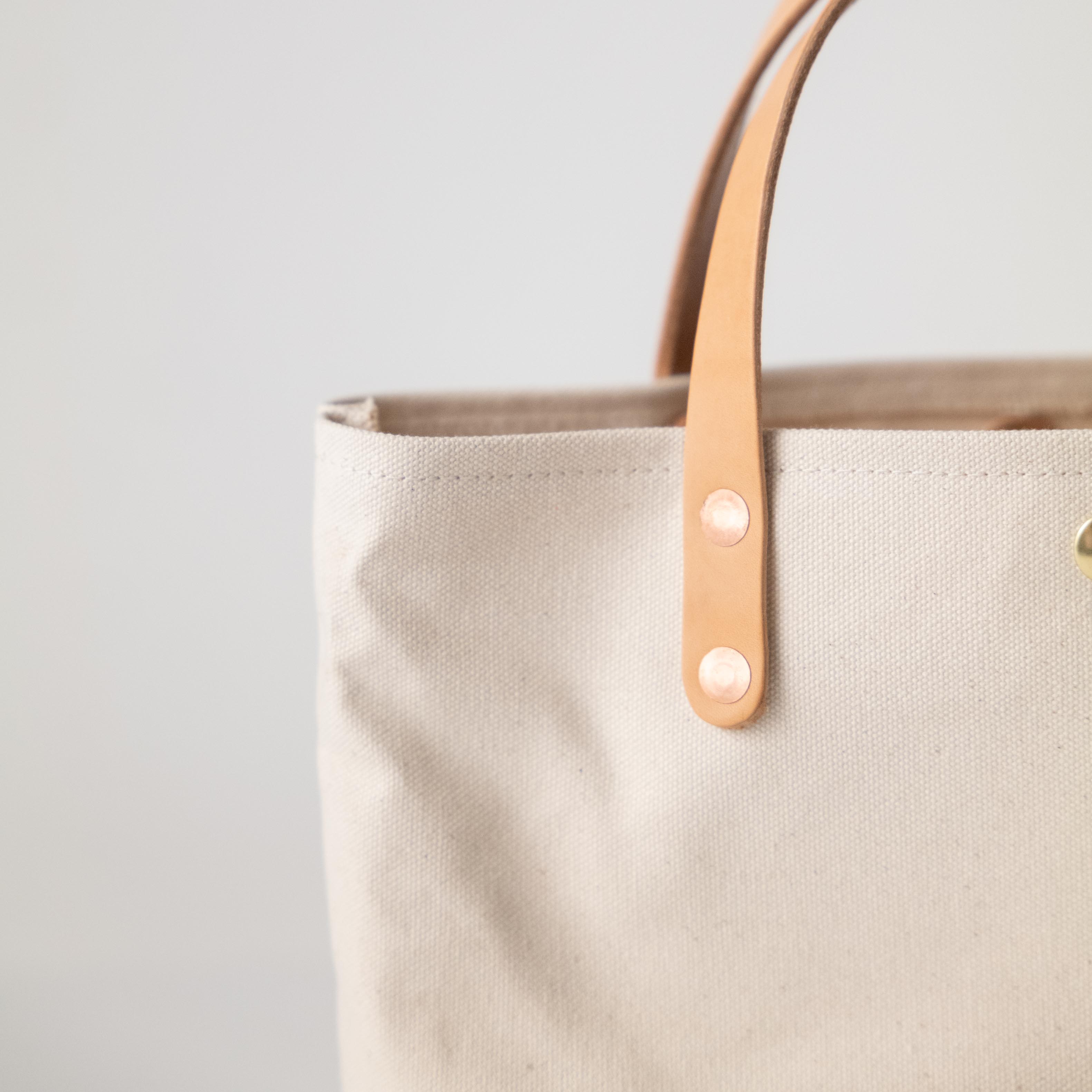 Natural Canvas Mini Tote