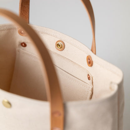 Natural Canvas Mini Tote