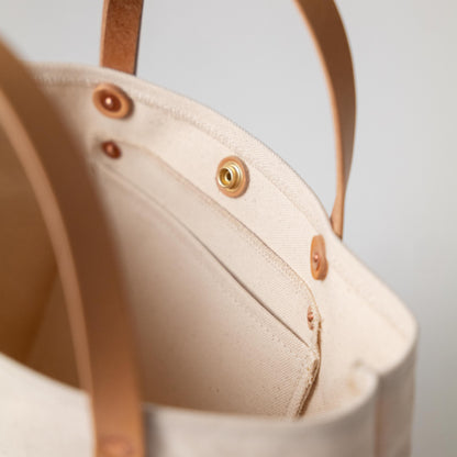 Natural Canvas Mini Tote