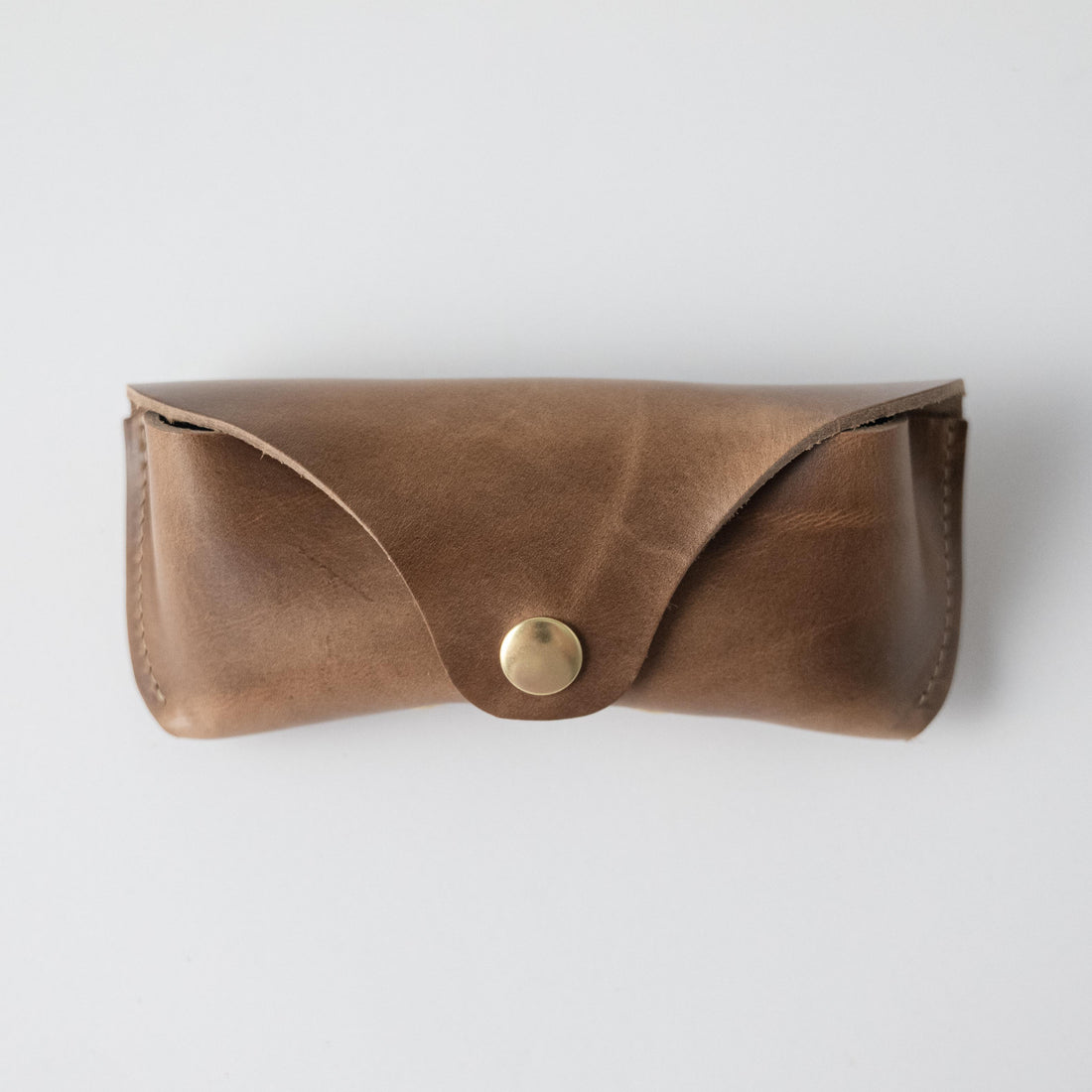 Natural Chromexcel Sunglasses Case- leather glasses case - KMM & Co.