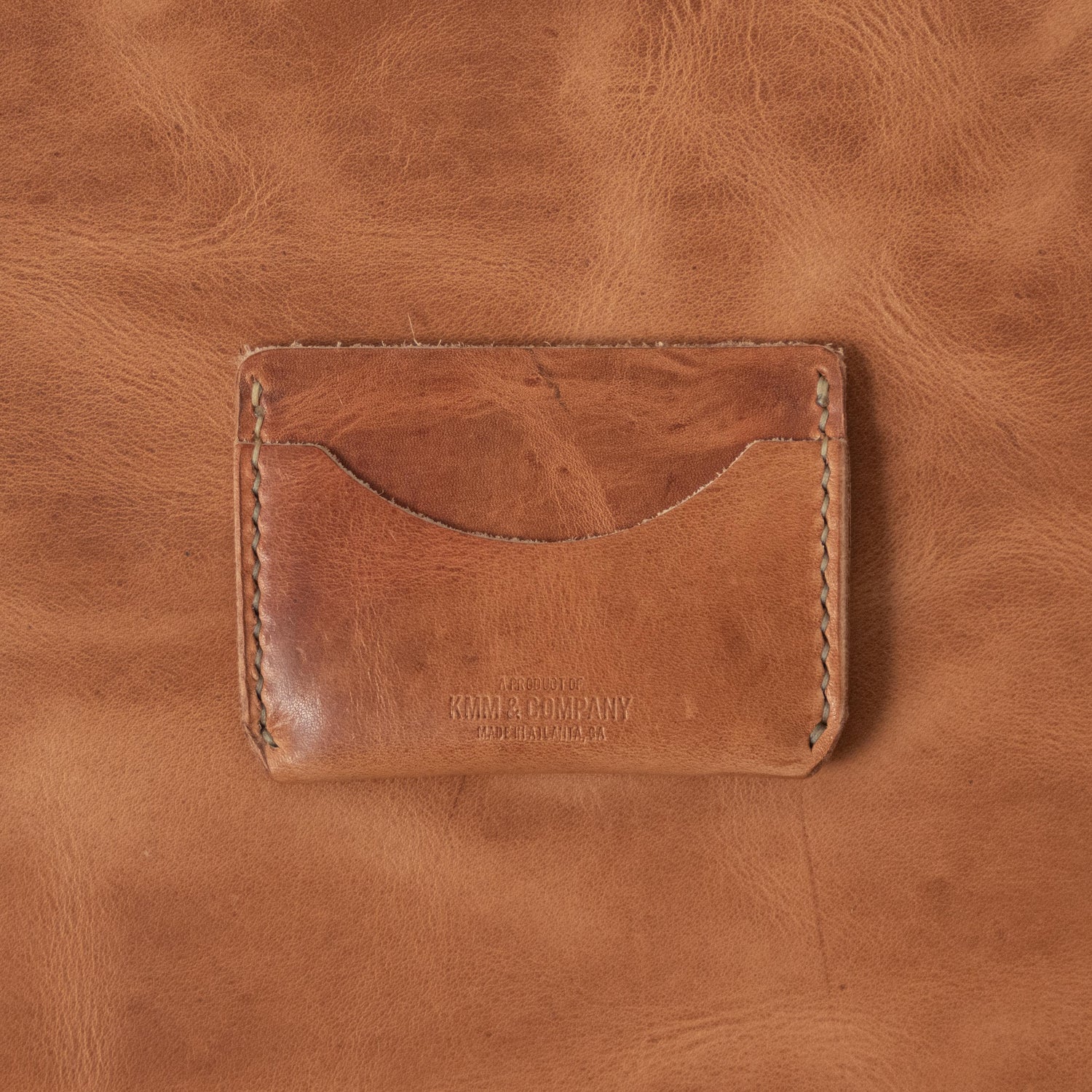 Natural Derby Card Case- mens leather wallet - leather wallets for women - KMM &amp; Co.