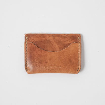 Natural Derby Card Case- mens leather wallet - leather wallets for women - KMM &amp; Co.