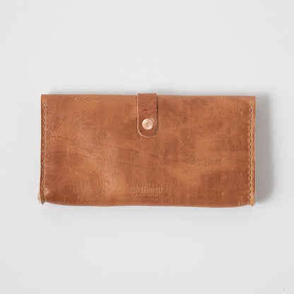 Natural Derby Clutch Wallet- leather clutch bag - leather handmade bags - KMM &amp; Co.