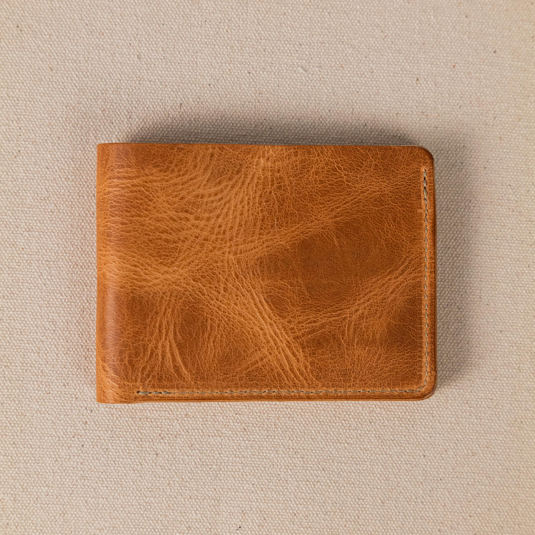 Natural Dublin Billfold- leather billfold wallet - mens leather bifold wallet - KMM &amp; Co.